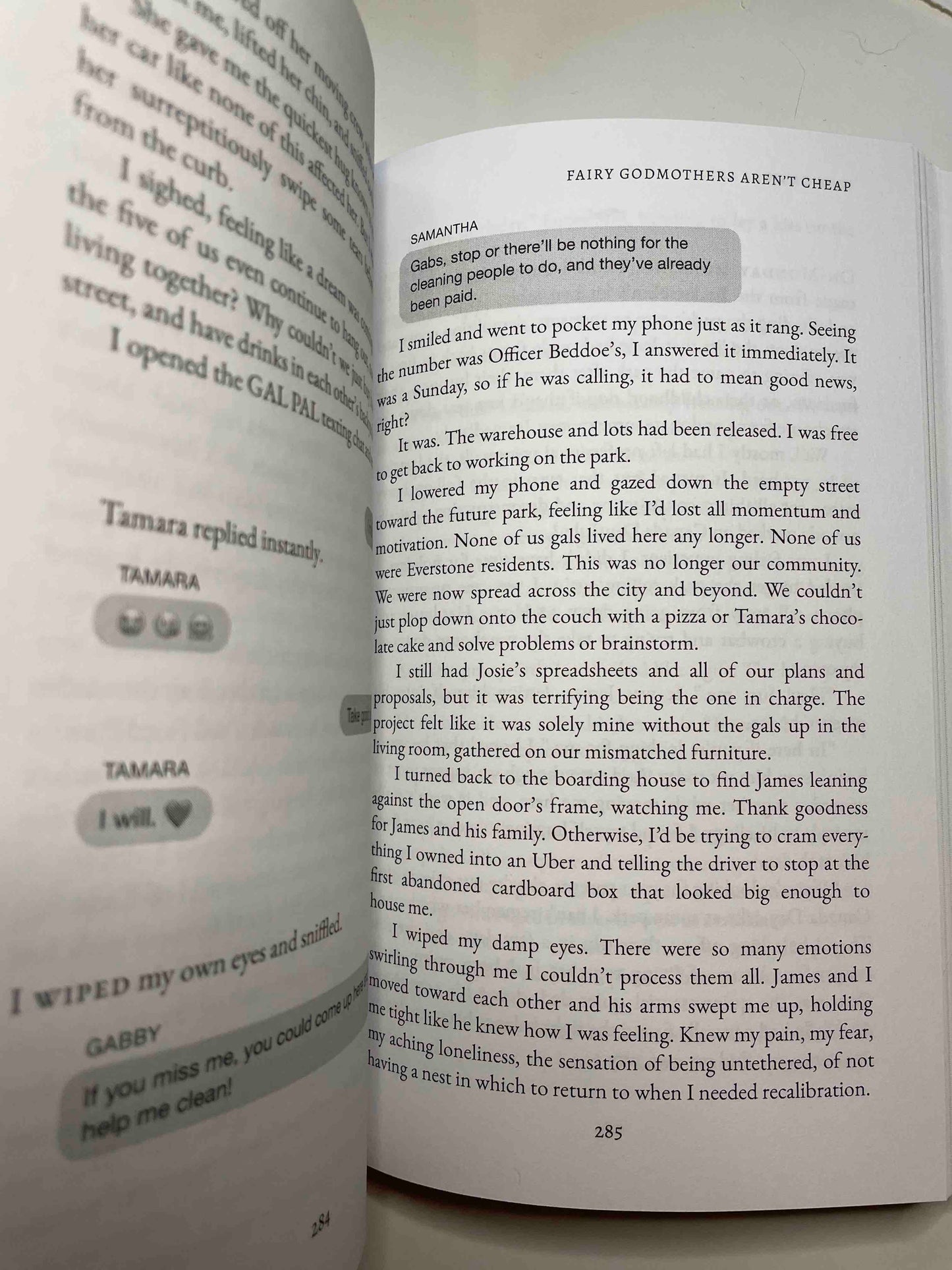 inside view of Fairy Godmothers Aren’t Cheap by Jean Oram. A romantasy that's sweet and clean.