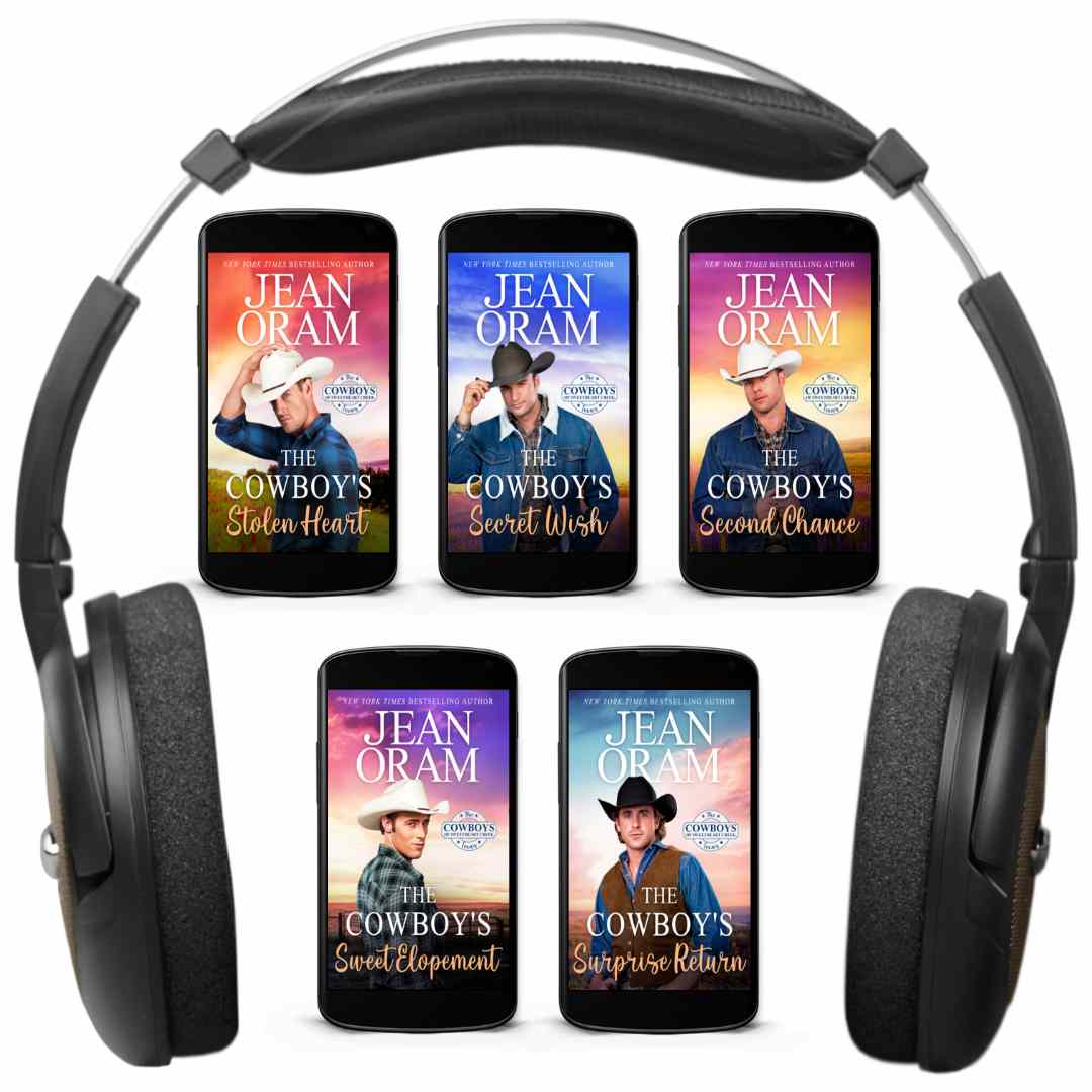 The Cowboys of Sweetheart Creek audiobook series by Jean Oram. 5 books