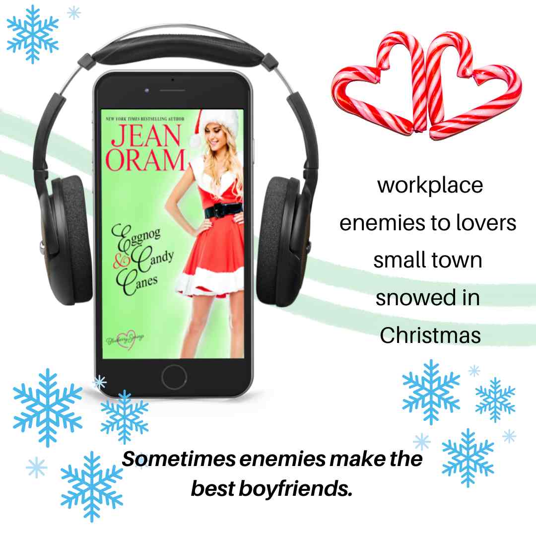 Eggnog and Candy Canes by Jean Oram. Christmas enemies to lovers romance