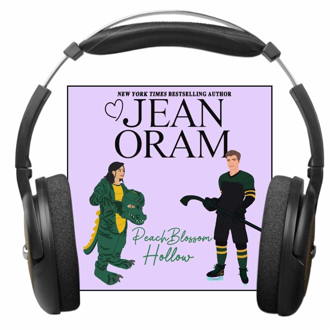 Peach Blossom Hollow by Jean Oram.  A hockey romance audiobook.