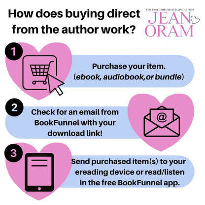 How to purchase audiobooks on Jean Oram's store.
