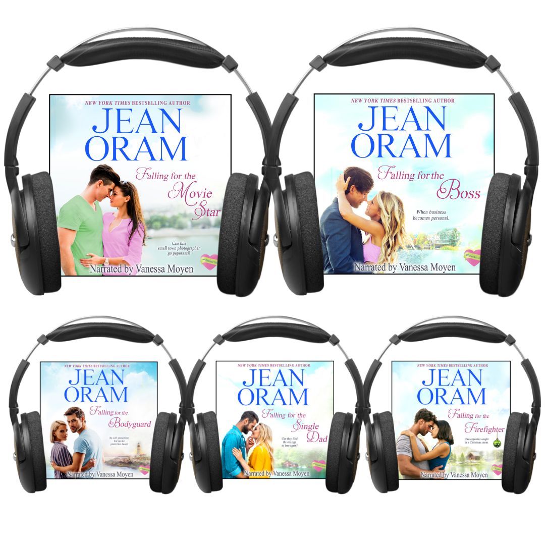 Set of five Summer Sisters romances audiobook covers by Jean Oram 