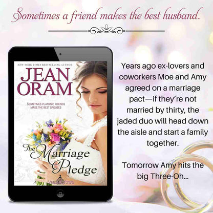 The Marriage Pledge by Jean Oram. A sweet clean marriage of convenience between exes and friends.