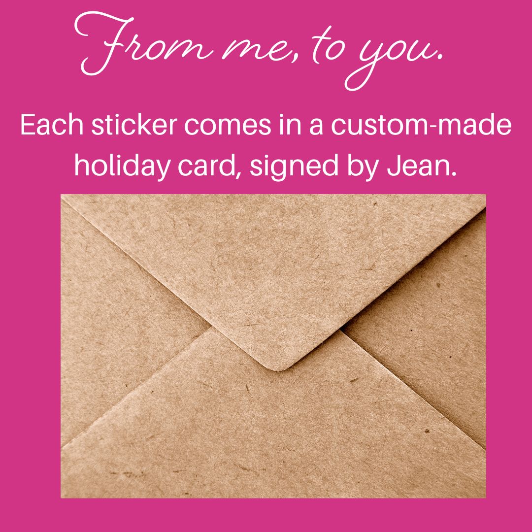 Custom-made holiday card from Jean Oram