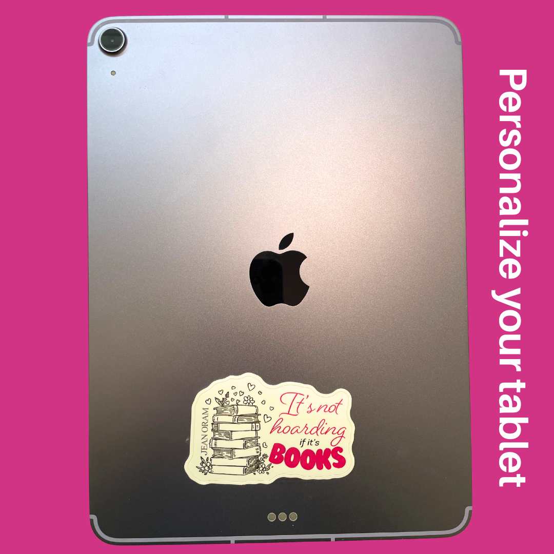 Decorate your tablet with stickers for readers. Great gift ideas.